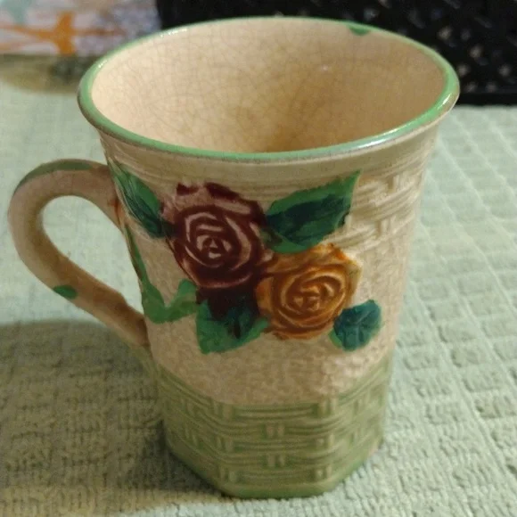 2 For 8 Sale, Vintage Japan cup with rose design. - Picture 3 of 6